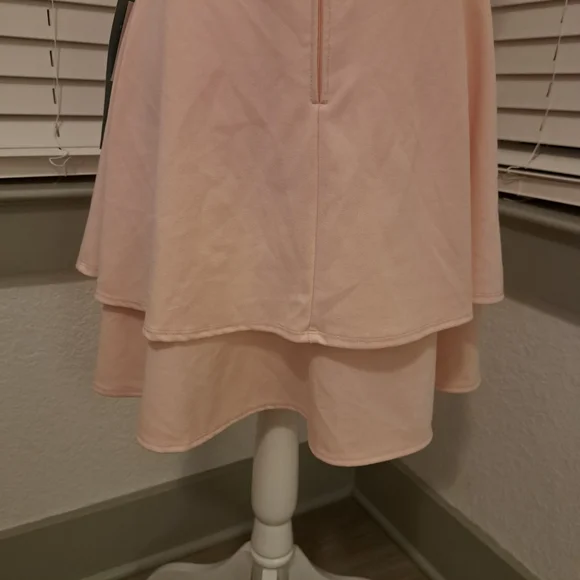 Elegant Pink Sleeveless Dress - Picture 9 of 13